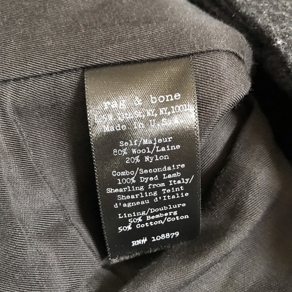 Rag & Bone Bowery Wool Blend Jacket Size 2 - image 7